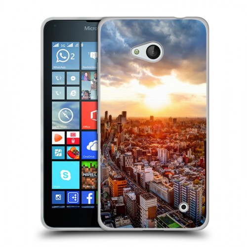 Дизайнерский пластиковый чехол для Microsoft Lumia 640 Токио