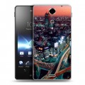 Дизайнерский пластиковый чехол для Sony Xperia TX Токио