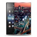 Дизайнерский пластиковый чехол для Sony Xperia acro S Токио