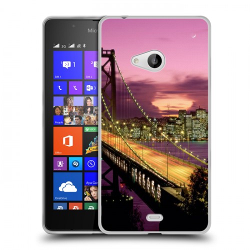 Дизайнерский пластиковый чехол для Microsoft Lumia 540 Токио