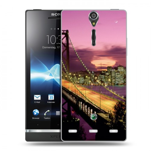 Дизайнерский пластиковый чехол для Sony Xperia S Токио