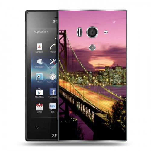 Дизайнерский пластиковый чехол для Sony Xperia acro S Токио