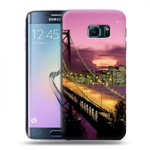 Дизайнерский пластиковый чехол для Samsung Galaxy S6 Edge Токио