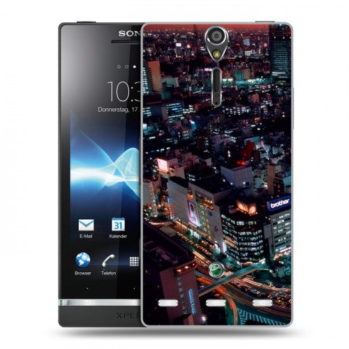 Дизайнерский пластиковый чехол для Sony Xperia S Токио