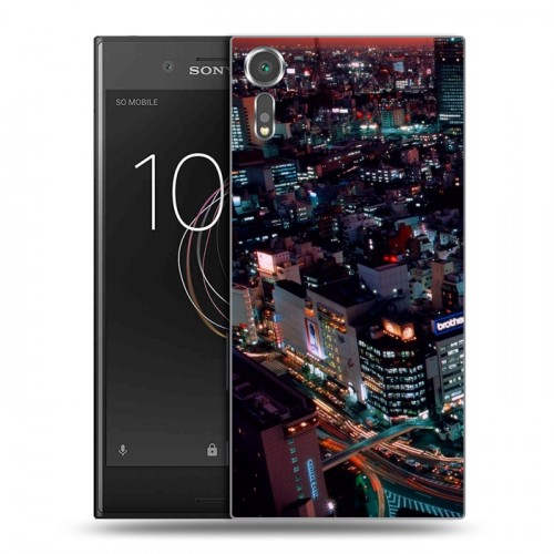 Дизайнерский пластиковый чехол для Sony Xperia XZs Токио