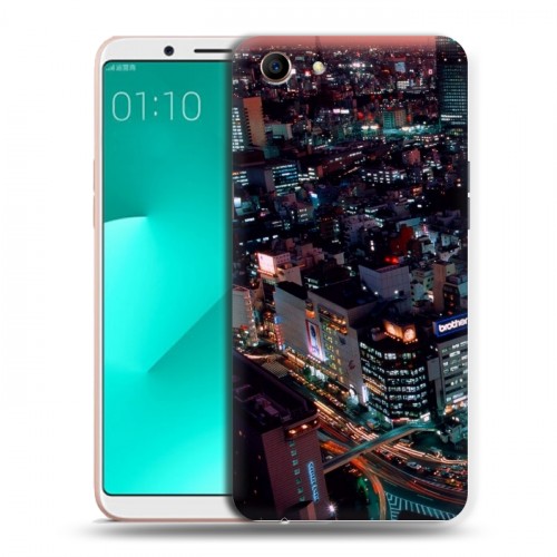 Дизайнерский пластиковый чехол для OPPO A83 Токио