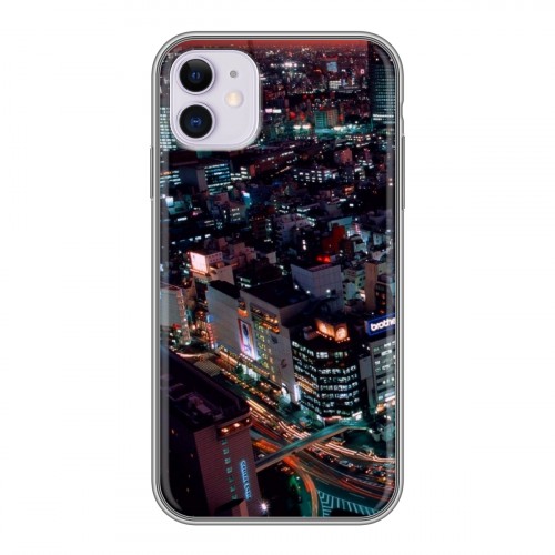 Дизайнерский силиконовый чехол для Iphone 11 Токио