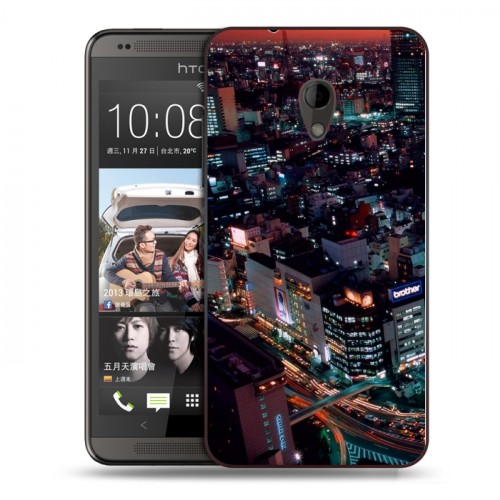 Дизайнерский пластиковый чехол для HTC Desire 700 Токио