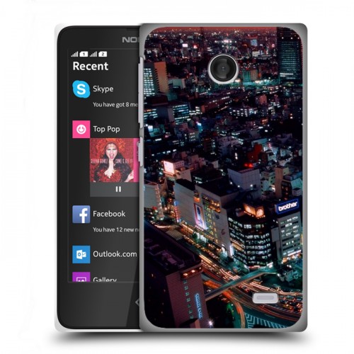 Дизайнерский пластиковый чехол для Nokia X Токио