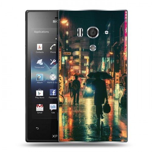 Дизайнерский пластиковый чехол для Sony Xperia acro S Токио