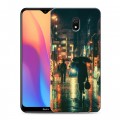 Дизайнерский силиконовый с усиленными углами чехол для Xiaomi RedMi 8A Токио