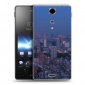 Дизайнерский пластиковый чехол для Sony Xperia TX Токио