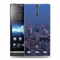 Дизайнерский пластиковый чехол для Sony Xperia S Токио