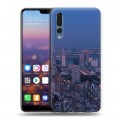 Дизайнерский силиконовый с усиленными углами чехол для Huawei P20 Pro Токио