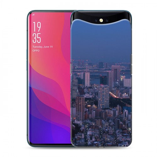 Дизайнерский силиконовый чехол для OPPO Find X Токио