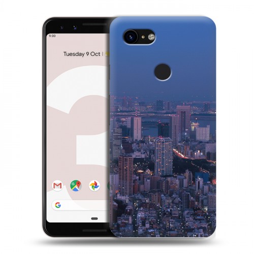 Дизайнерский пластиковый чехол для Google Pixel 3 Токио