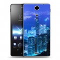 Дизайнерский пластиковый чехол для Sony Xperia TX Токио