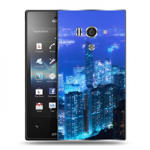 Дизайнерский пластиковый чехол для Sony Xperia acro S Токио