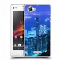 Дизайнерский пластиковый чехол для Sony Xperia L Токио