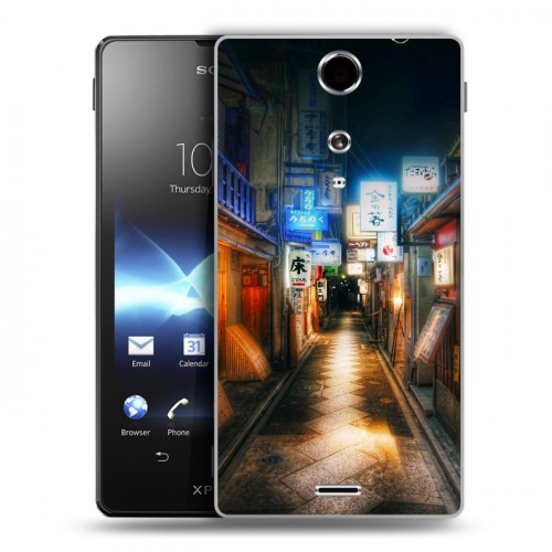 Дизайнерский пластиковый чехол для Sony Xperia TX Токио