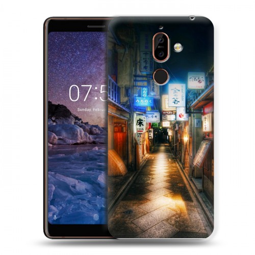 Дизайнерский пластиковый чехол для Nokia 7 Plus Токио