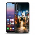 Дизайнерский силиконовый с усиленными углами чехол для Huawei P20 Pro Токио