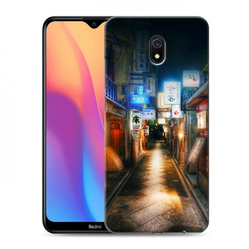 Дизайнерский силиконовый с усиленными углами чехол для Xiaomi RedMi 8A Токио