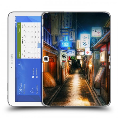 Дизайнерский силиконовый чехол для Samsung Galaxy Tab 4 10.1 Токио