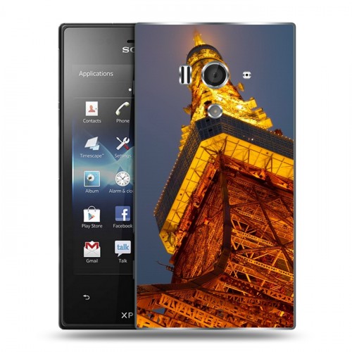 Дизайнерский пластиковый чехол для Sony Xperia acro S Токио