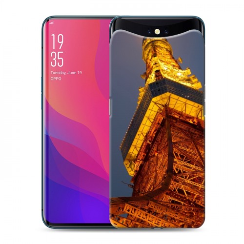 Дизайнерский силиконовый чехол для OPPO Find X Токио