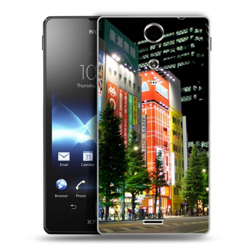 Дизайнерский пластиковый чехол для Sony Xperia TX Токио