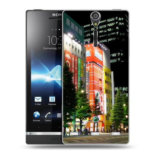 Дизайнерский пластиковый чехол для Sony Xperia S Токио