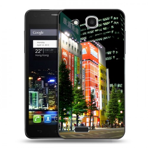 Дизайнерский пластиковый чехол для Alcatel One Touch Idol Ultra Токио