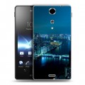 Дизайнерский пластиковый чехол для Sony Xperia TX Токио