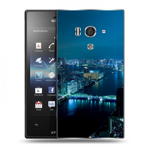 Дизайнерский пластиковый чехол для Sony Xperia acro S Токио