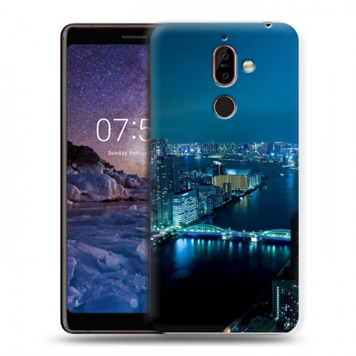 Дизайнерский пластиковый чехол для Nokia 7 Plus Токио