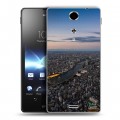 Дизайнерский пластиковый чехол для Sony Xperia TX Токио