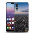 Дизайнерский силиконовый с усиленными углами чехол для Huawei P20 Pro Токио