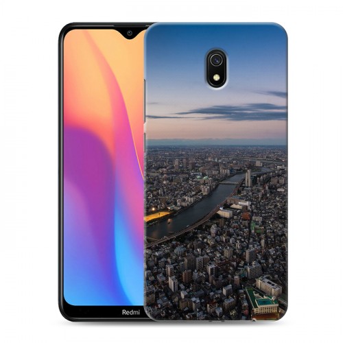 Дизайнерский силиконовый с усиленными углами чехол для Xiaomi RedMi 8A Токио