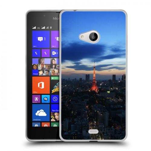 Дизайнерский пластиковый чехол для Microsoft Lumia 540 Токио