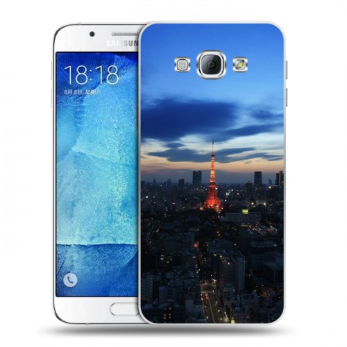 Дизайнерский пластиковый чехол для Samsung Galaxy A8 Токио