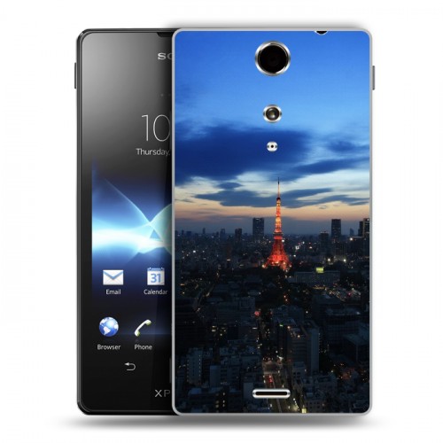 Дизайнерский пластиковый чехол для Sony Xperia TX Токио