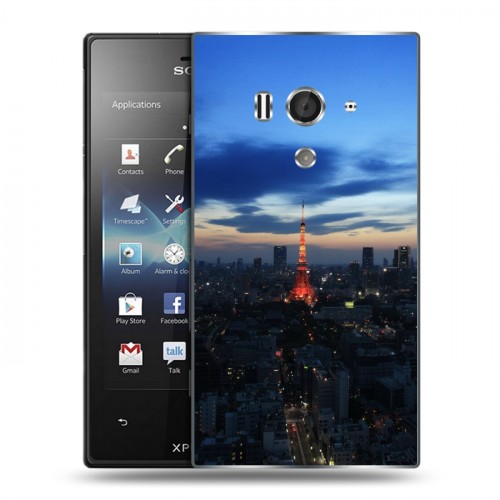 Дизайнерский пластиковый чехол для Sony Xperia acro S Токио