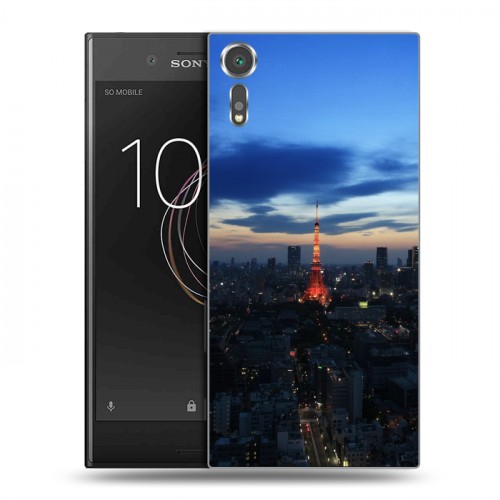 Дизайнерский пластиковый чехол для Sony Xperia XZs Токио