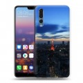 Дизайнерский силиконовый с усиленными углами чехол для Huawei P20 Pro Токио