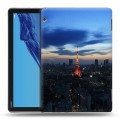 Дизайнерский силиконовый с усиленными углами чехол для Huawei MediaPad T5 Токио