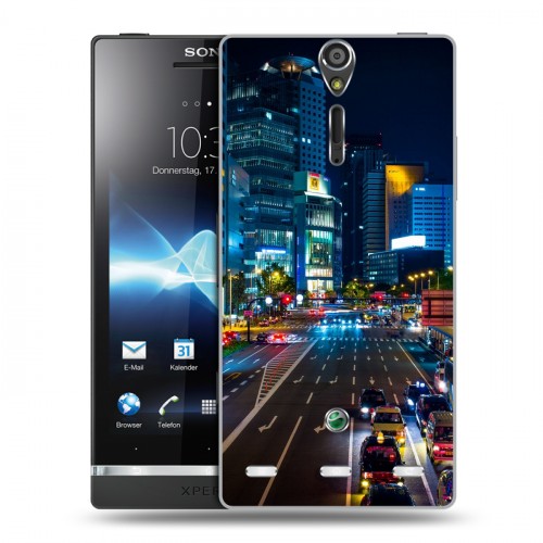 Дизайнерский пластиковый чехол для Sony Xperia S Токио