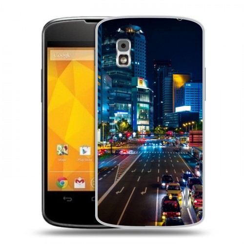 Дизайнерский пластиковый чехол для LG Google Nexus 4 Токио