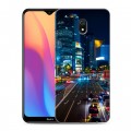 Дизайнерский силиконовый с усиленными углами чехол для Xiaomi RedMi 8A Токио