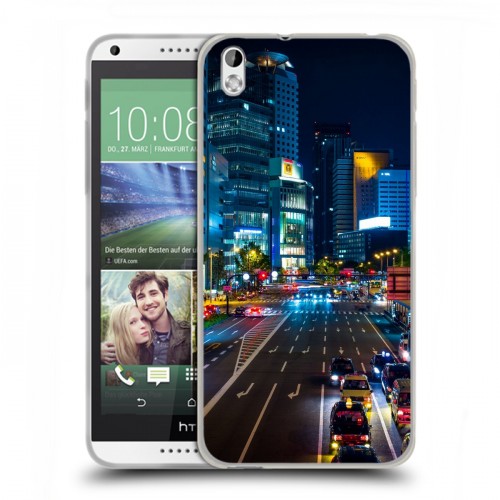 Дизайнерский пластиковый чехол для HTC Desire 816 Токио